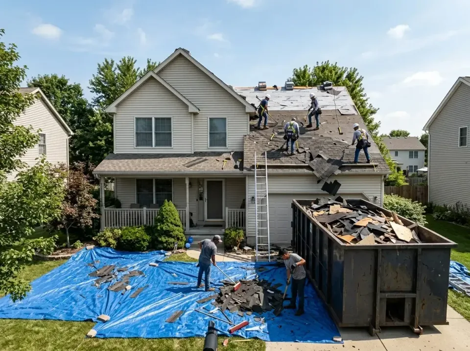 roof-replacement-debris-remova-004 — frequently asked questions, Cheapest Dumpster Rentals in Central, LA